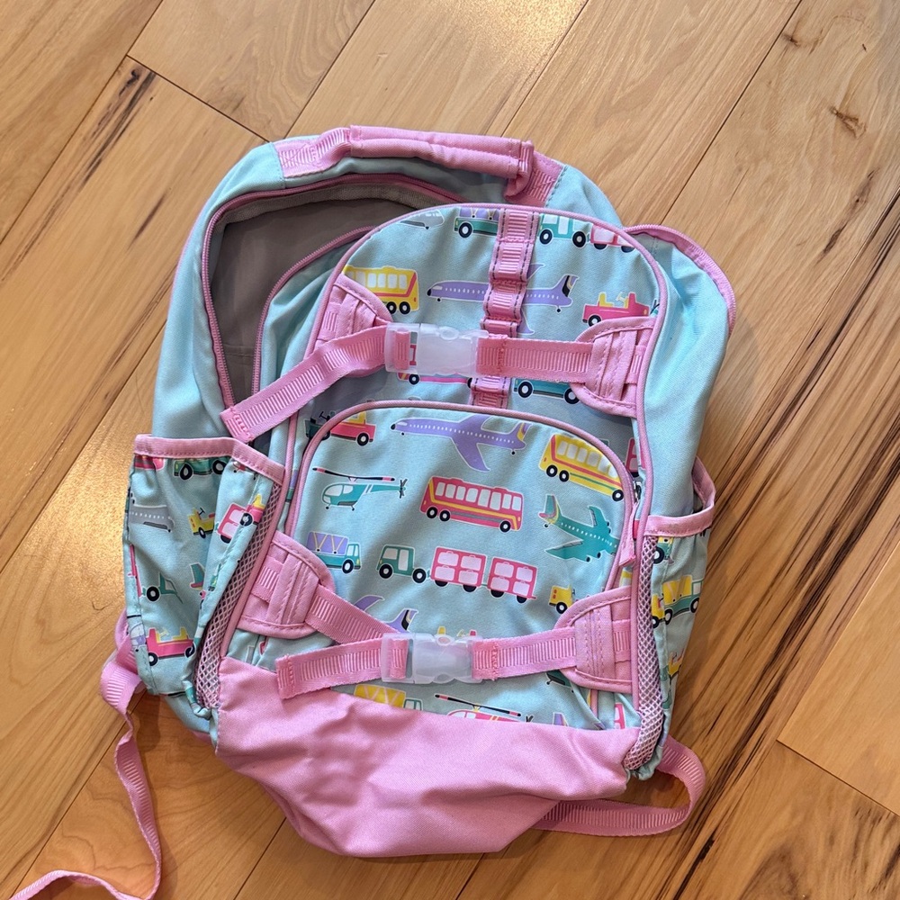 Pottery Barn Kids Pink and Blue Backpack